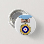 British Ace-medaille-knop Ronde Button 3,2 Cm (Voorkant /achterkant)