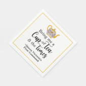 British Afternoon Tea Schattige Queen Victoria Vin Servet (Hoek)