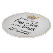 British Afternoon Tea Schattige Queen Victoria Vin Snijplank (Hoek)