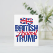 British Against Trump Briefkaart (Staand voorkant)