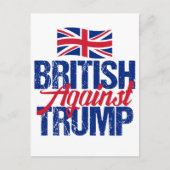 British Against Trump Briefkaart (Voorkant)