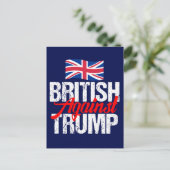 British Against Trump Briefkaart (Staand voorkant)