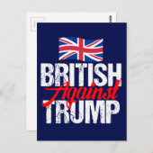 British Against Trump Briefkaart (Voorkant / Achterkant)