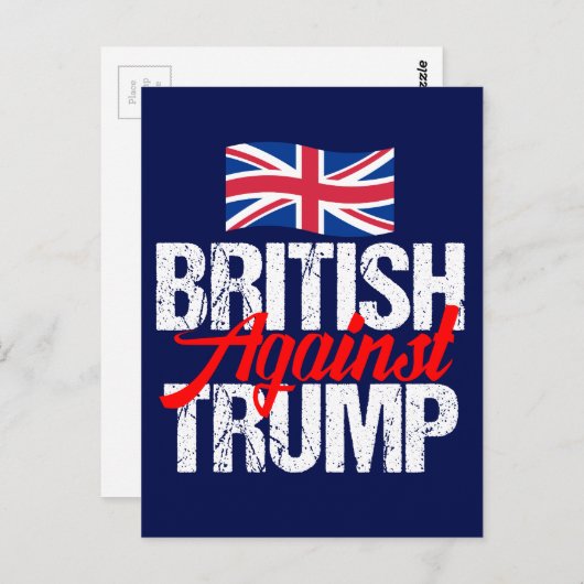 British Against Trump Briefkaart (Voorkant / Achterkant)