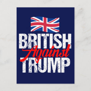 British Against Trump Briefkaart