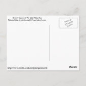 British Air Mail Pillar Box Briefkaart (Achterkant)