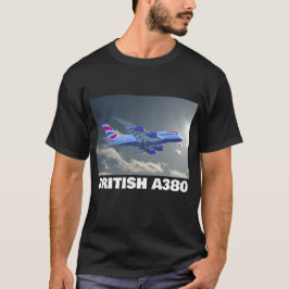 British Airlines Airbus A380-vliegtuig T-shirt