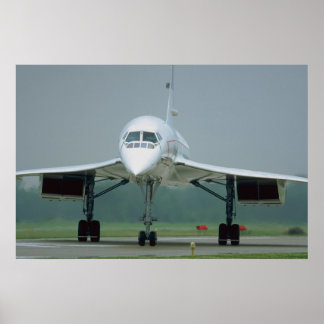 British Airways Concorde, op taxiweg Poster