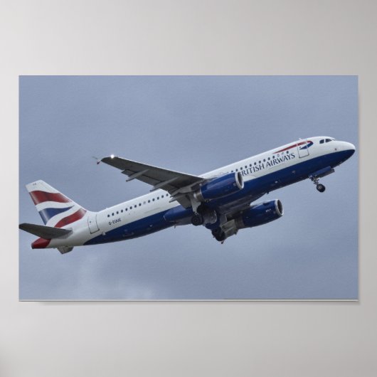 British Airways Vliegtuig Poster (Voorkant)
