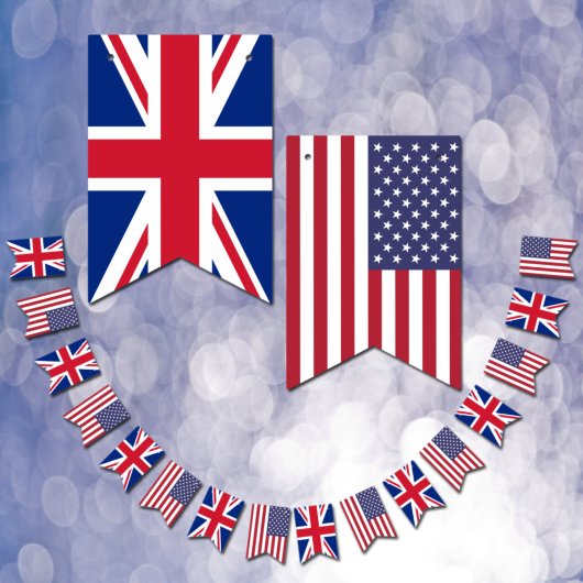 British American Flag, Party Union Jack flag / VS Vlaggetjes
