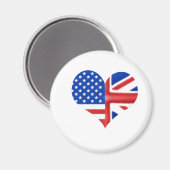 British American Heart Magneet (Voorkant / Achterkant)