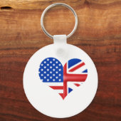 British American Heart Sleutelhanger (Voorkant)