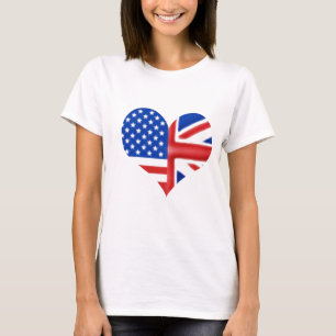 British American Heart T-shirt