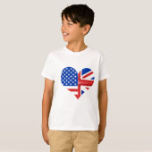 British American Heart T-shirt (Voorkant volledig)