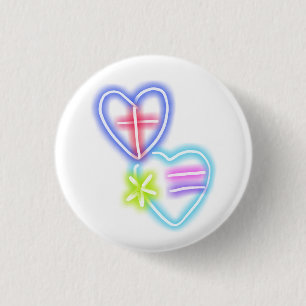 British-American Love over de kilometers heen Ronde Button 3,2 Cm