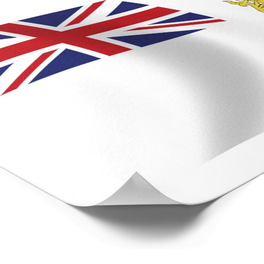 British Antarctic Flag Poster Print (Hoek)