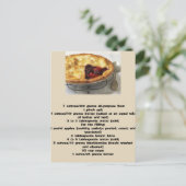 British Apple en Blackberry Pie Recipe Briefkaart (Staand voorkant)