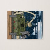 British Army Soldier en Tank Scene Jigzaag Puzzle Legpuzzel (Horizontaal)