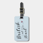 British At Heart Bagagelabel Sjabloon, Verenigd Ko (Voorkant verticaal)