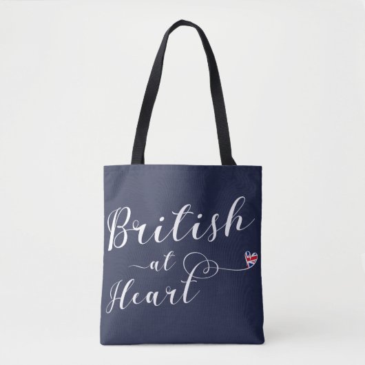 British At Heart Grocery Bag, Verenigd Koninkrijk Tote Bag (Voorkant)