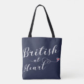 British At Heart Grocery Bag, Verenigd Koninkrijk Tote Bag (Achterkant)