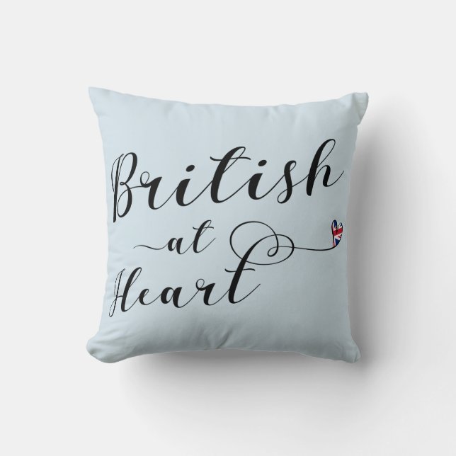 British At Heart Throw Cushion, Verenigd Koninkrij Kussen (Voorkant)