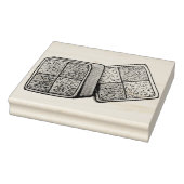 British Battenberg Marzipan Sponge Cake Bakery Rubberstempel (Stempel)