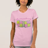 British Battenberg Marzipan Sponge Cake Bakery T-shirt (Voorkant)