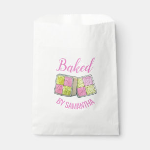British Battenberg Marzipan Sponge Cake, gebrand d Bedankzakje