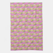 British Battenberg Marzipan Sponge Cake UK Food Theedoek (Verticaal)