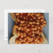 British Beans on Toast Food Joke Gift for Expat UK Briefkaart (Voorkant / Achterkant)