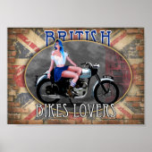 British bike lovers poster (Voorkant)