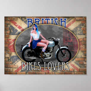 British bike lovers poster