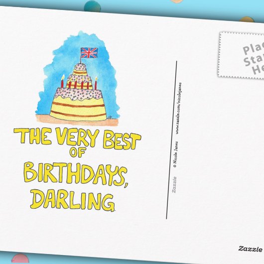 BRITISH BIRTHDAY briefkaart van Nicole Janes
