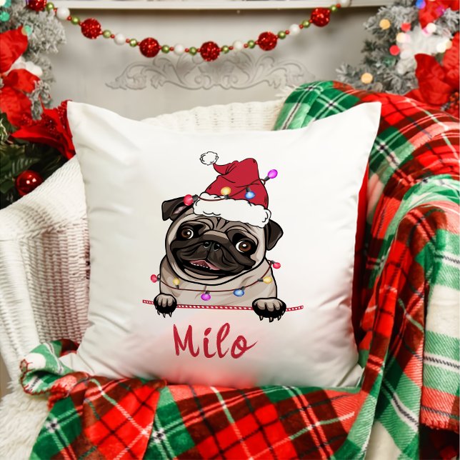 British Bull Dog gepersonaliseerd kerstcadeau Kussen (Creator heeft geüpload)
