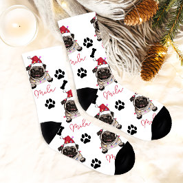 British Bull Dog gepersonaliseerd kerstcadeau Sokken