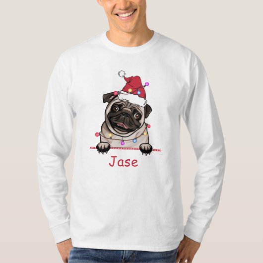 British Bull Dog gepersonaliseerde hand tekening T-shirt (Voorkant)