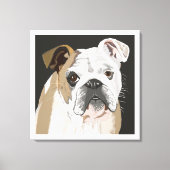 British Bulldog Canvas Afdruk (Voorkant)