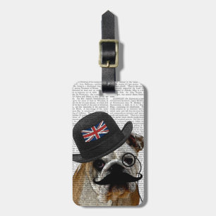 British Bulldog en Bowler Pet Bagagelabel