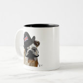 British Bulldog en Bowler Pet Tweekleurige Koffiemok (Voorkant links)