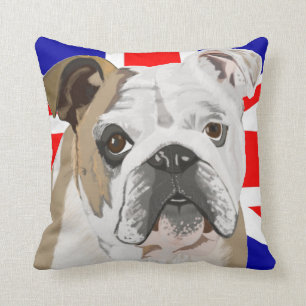 British Bulldog met Union Jack ReDesign Kussen