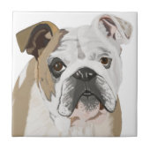 British Bulldog met Union Jack Tegeltje (Voorkant)