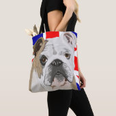 British Bulldog met Union Jack Tote Bag (Dichtbij)