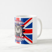 British Bulldog Mok, met Union Jack Koffiemok (Voorkant rechts)