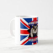 British Bulldog Mok, met Union Jack Koffiemok (Voorkant links)