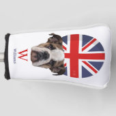 BRITISH BULLDOG Monogram Golf Head Hoesje Golfheadcover (Voorkant)