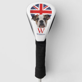 BRITISH BULLDOG Monogram Golf Head Hoesje Golfheadcover