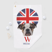BRITISH BULLDOG Monogram Golfhanddoek (Insitu)