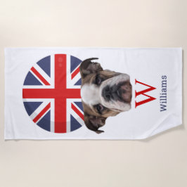 BRITISH BULLDOG Monogram Strandlaken