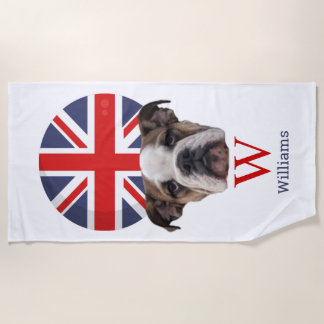 BRITISH BULLDOG Monogram Strandlaken